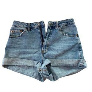 Topshop High-Waisted Jean Shorts